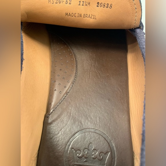 Peter Millar men’s 11.5 blue suede horse it loafers excellent condition - Picture 13 of 13
